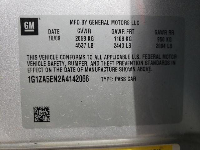 Photo 10 from auction – 2010 CHEVROLET MALIBU LS with VIN 1G1ZA5EN2A4142066