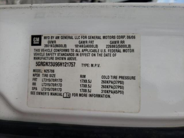 Photo 10 from auction – 2006 HUMMER H2 with VIN 5GRGN23U96H121757