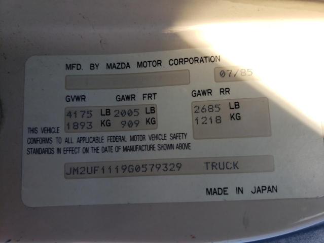 Photo 10 from auction – 1986 MAZDA B2000 with VIN JM2UF1119G0579329