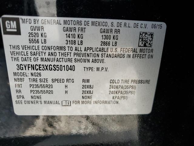 Photo 10 from auction – 2016 CADILLAC SRX PERFOR with VIN 3GYFNCE3XGS501040