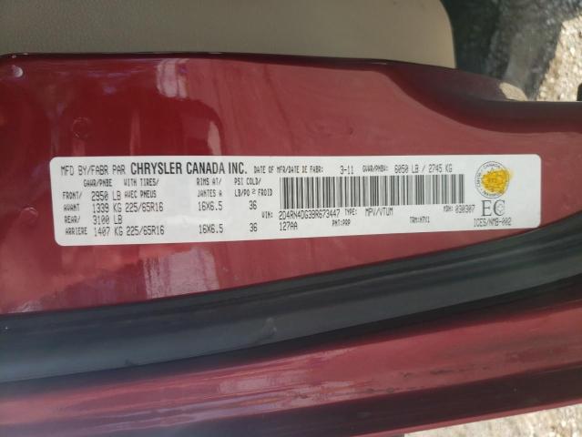 Photo 10 from auction – 2011 DODGE GRAND CARA with VIN 2D4RN4DG3BR673447