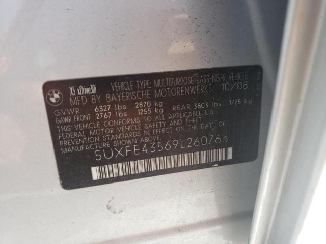 Photo 10 from auction – 2009 BMW X5 XDRIVE3 with VIN 5UXFE43569L260763