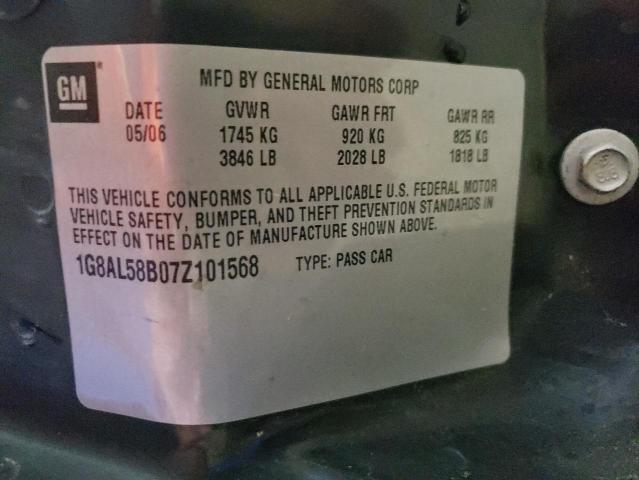 Photo 10 from auction – 2007 SATURN ION LEVEL with VIN 1G8AL58B07Z101568