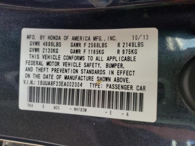 Photo 10 from auction – 2014 ACURA TL SE with VIN 19UUA8F33EA002004