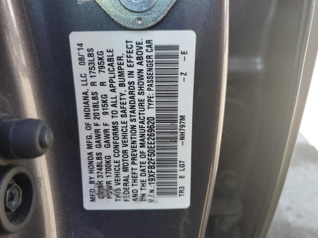 Photo 10 from auction – 2014 HONDA CIVIC LX with VIN 19XFB2F50EE269620