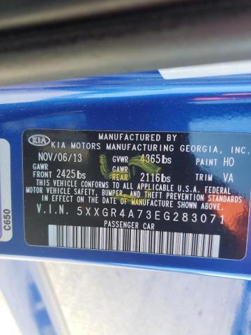 Photo 10 from auction – 2014 KIA OPTIMA SX with VIN 5XXGR4A73EG283071