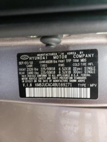 Photo 10 from auction – 2011 HYUNDAI TUCSON GLS with VIN KM8JUCAC4BU169271