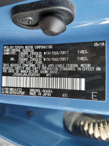 Photo 10 from auction – 2018 TOYOTA 4RUNNER SR with VIN JTEBU5JR6J5585545