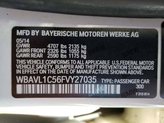 Photo 10 from auction – 2015 BMW X1 XDRIVE2 with VIN WBAVL1C56FVY27035