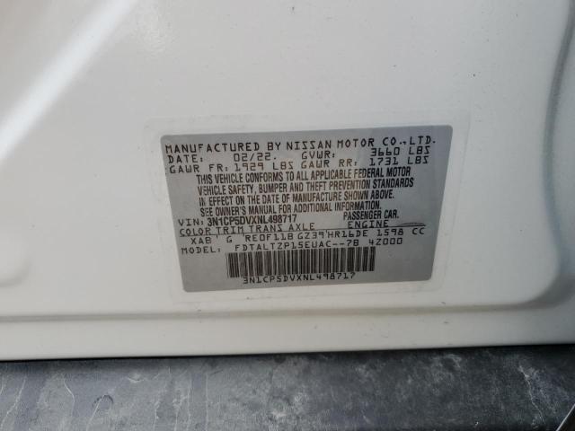 Photo 10 from auction – 2022 NISSAN KICKS SR with VIN 3N1CP5DVXNL498717
