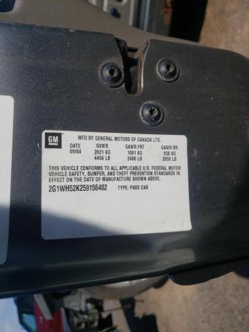 Photo 10 from auction – 2005 CHEVROLET IMPALA LS with VIN 2G1WH52K259156402