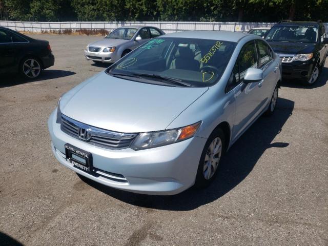 Photo 2 from auction – 2012 HONDA CIVIC LX with VIN 19XFB2F54CE340072