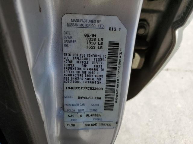 Photo 10 from auction – 1994 NISSAN SENTRA E with VIN 1N4EB31F7RC832909
