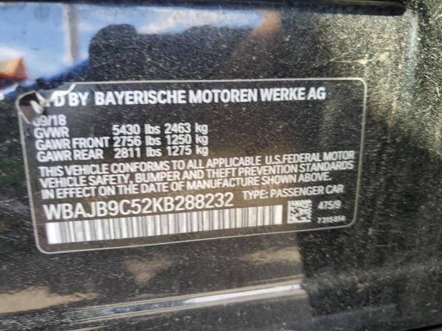 Photo 10 from auction – 2019 BMW M550XI with VIN WBAJB9C52KB288232