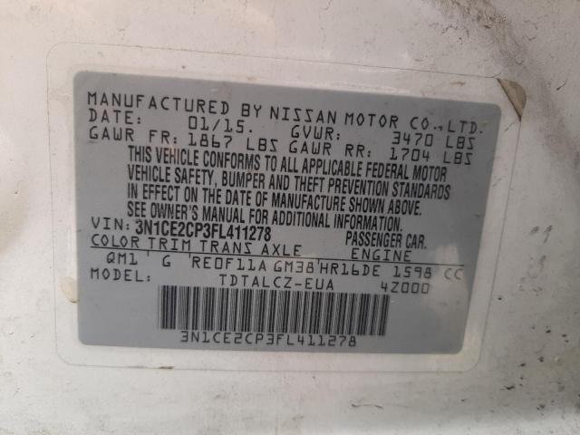 Photo 10 from auction – 2015 NISSAN VERSA NOTE with VIN 3N1CE2CP3FL411278