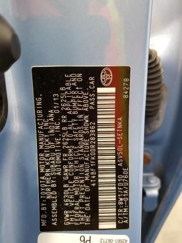 Photo 10 from auction – 2013 TOYOTA CAMRY L with VIN 4T4BF1FK0DR283862