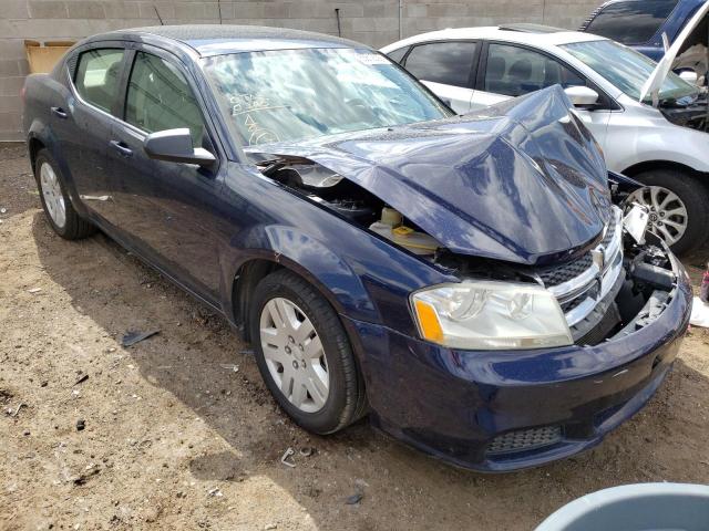 DODGE AVENGER SE 2013 with VIN 1C3CDZAB8DN772328 - Photo from auction
