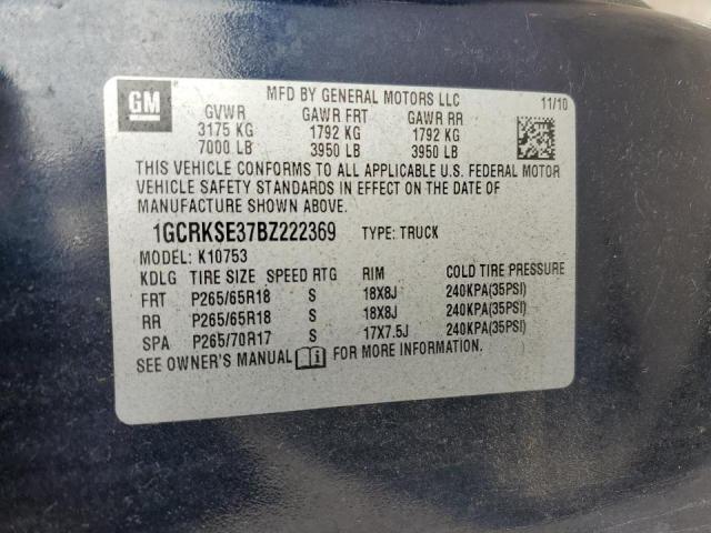 Photo 10 from auction – 2011 CHEVROLET 1500 with VIN 1GCRKSE37BZ222369