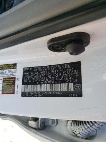 Photo 10 from auction – 2009 TOYOTA CAMRY BASE with VIN 4T4BE46K39R081044
