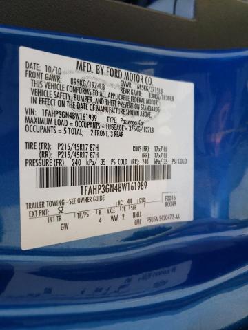 Photo 10 from auction – 2011 FORD FOCUS SES with VIN 1FAHP3GN4BW161989