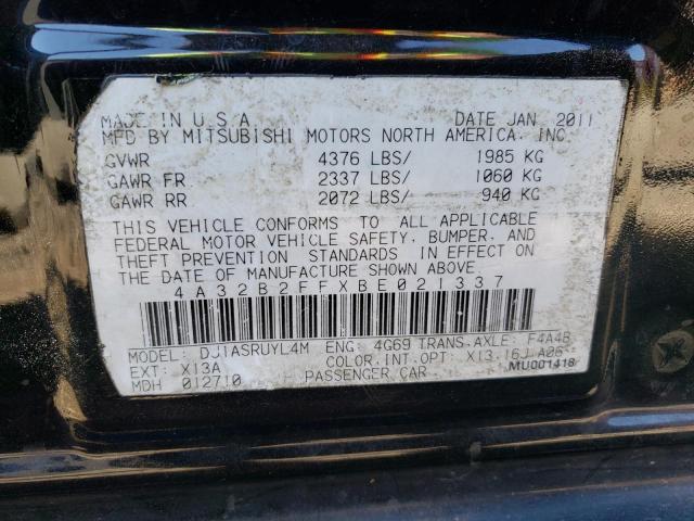 Photo 10 from auction – 2011 MITSUBISHI GALANT FE with VIN 4A32B2FFXBE021337