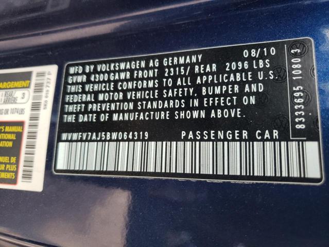 Photo 10 from auction – 2011 VOLKSWAGEN GTI with VIN WVWFV7AJ5BW064319