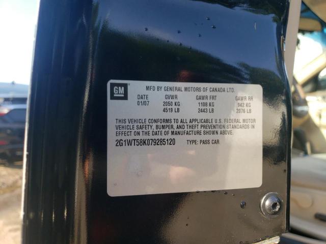 Foto 10 de la subasta – 2007 CHEVROLET IMPALA LT con VIN 2G1WT58K079285120