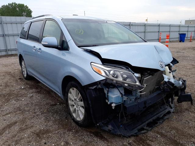 TOYOTA SIENNA XLE 2015 with VIN 5TDDK3DC3FS113108 - Photo from auction