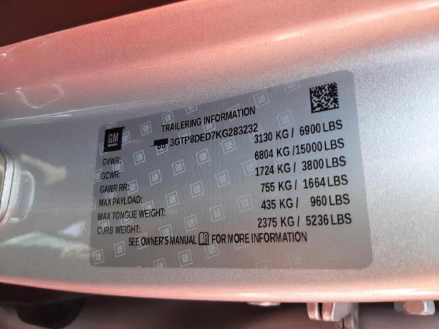 Photo 10 from auction – 2019 GMC SIERRA C15 with VIN 3GTP8DED7KG283232