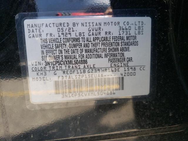 Photo 10 from auction – 2021 NISSAN KICKS SV with VIN 3N1CP5CVXML504886