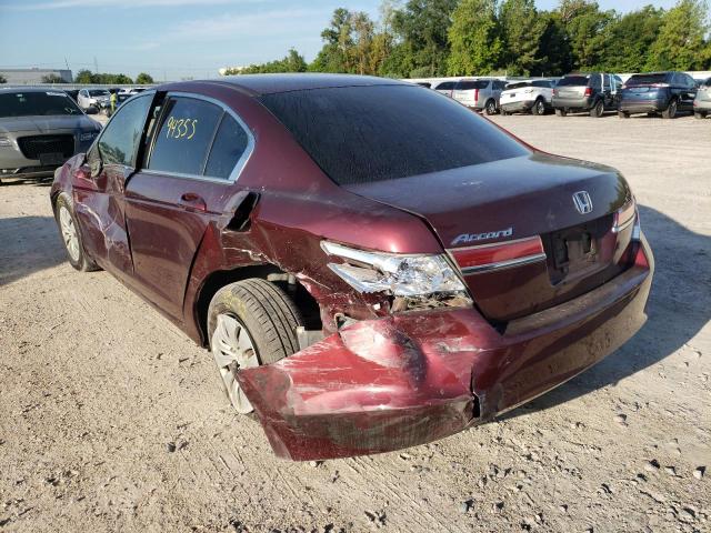 Photo 3 from auction – 2012 HONDA ACCORD LX with VIN 1HGCP2F39CA178639