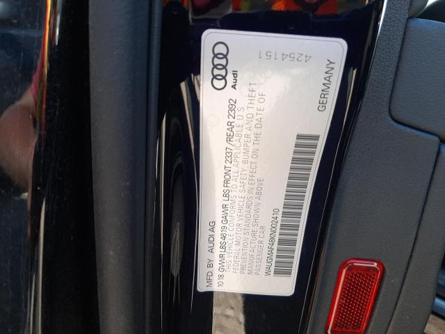 Photo 10 from auction – 2019 AUDI A4 PREMIUM with VIN WAUGMAF48KN002410