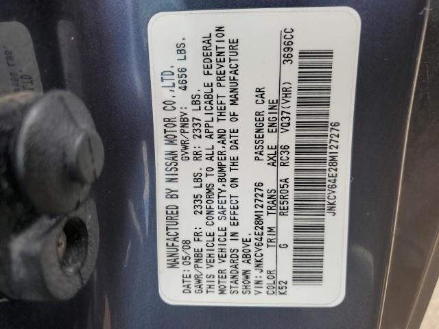 Photo 10 from auction – 2008 INFINITI G37 BASE with VIN JNKCV64E28M127276