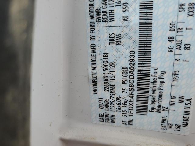 Photo 10 from auction – 2012 LEXI MOTORHOME with VIN 1FDXE4FS8CDA02930