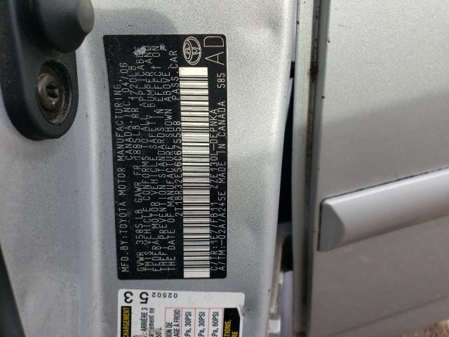 Photo 10 from auction – 2006 TOYOTA COROLLA CE with VIN 2T1BR32E56C675558