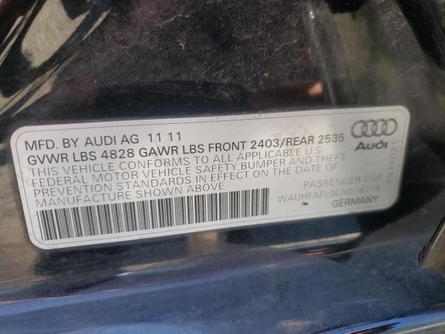 Photo 10 from auction – 2012 AUDI A4 PREMIUM with VIN WAUHFAFL0CN016714