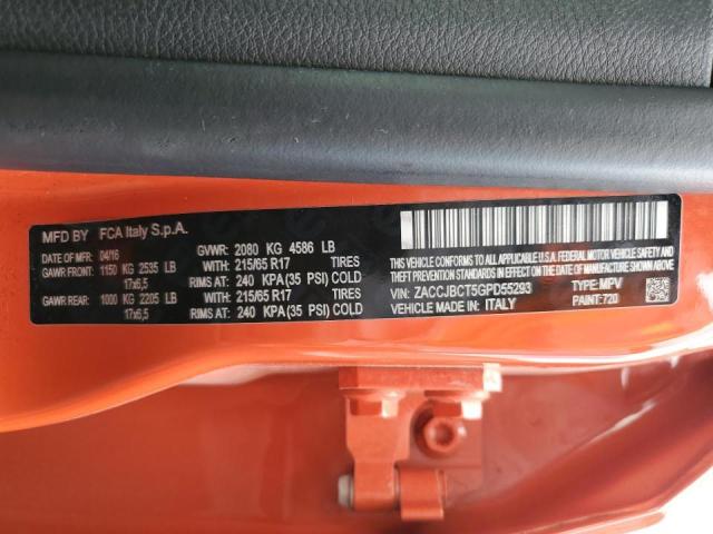 Photo 10 from auction – 2016 JEEP RENEGADE T with VIN ZACCJBCT5GPD55293