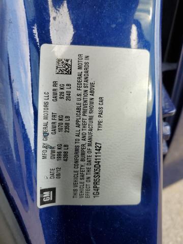Photo 10 from auction – 2013 BUICK VERANO CON with VIN 1G4PR5SK5D4111427
