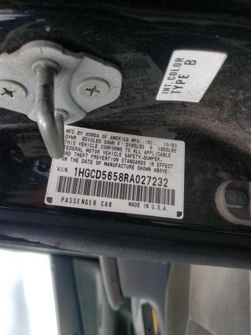 Photo 10 from auction – 1994 HONDA ACCORD with VIN 1HGCD5658RA027232