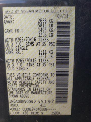 Photo 10 from auction – 2013 NISSAN FRONTIER S with VIN 1N6AD0EV0DN755197