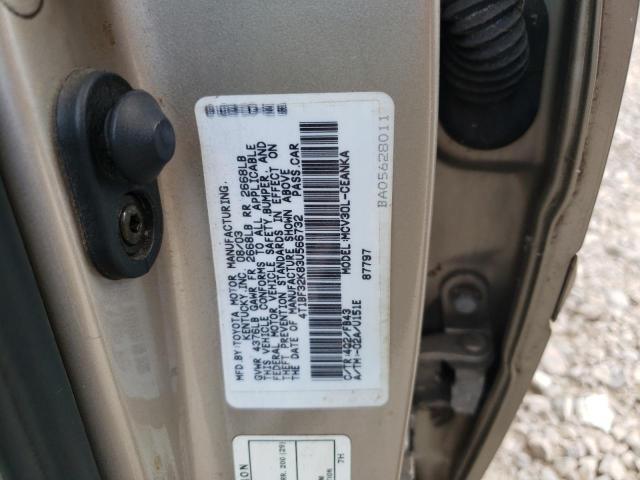 Photo 10 from auction – 2003 TOYOTA CAMRY LE with VIN 4T1BF32K83U566732