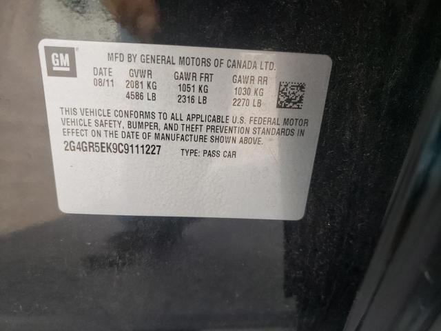Photo 10 from auction – 2012 BUICK REGAL with VIN 2G4GR5EK9C9111227