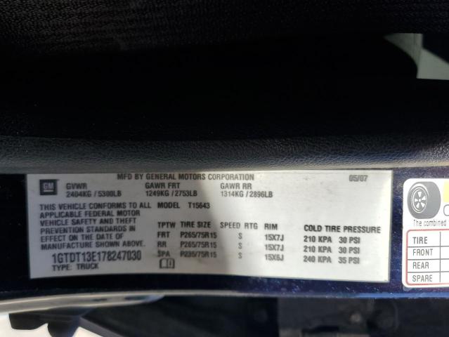 Photo 10 from auction – 2007 GMC CANYON with VIN 1GTDT13E178247030