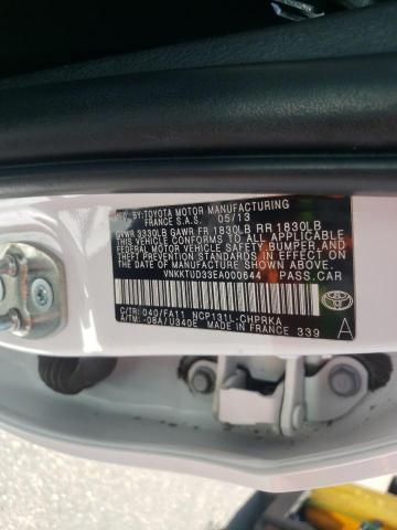 Photo 10 from auction – 2014 TOYOTA YARIS with VIN VNKKTUD33EA000644