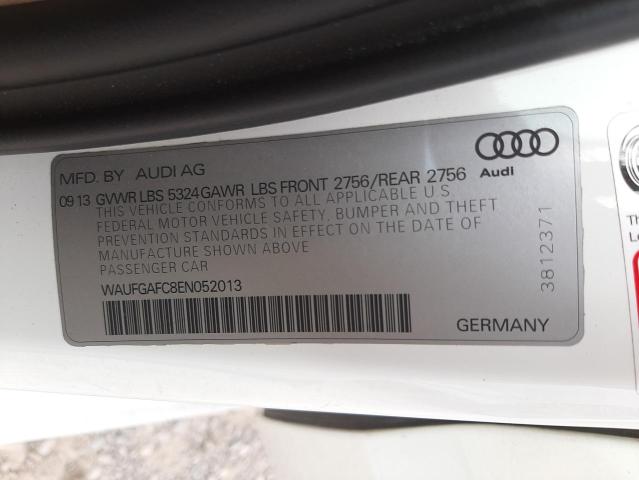 Photo 10 from auction – 2014 AUDI A6 PREMIUM with VIN WAUFGAFC8EN052013