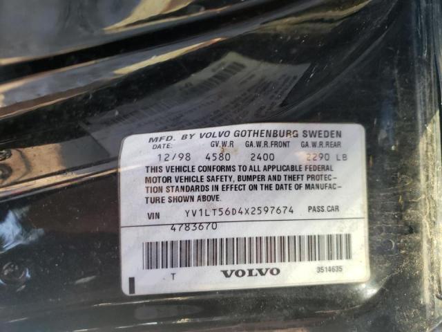 Photo 10 from auction – 1999 VOLVO S70 with VIN YV1LT56D4X2597674