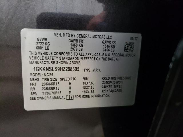 Photo 10 from auction – 2017 GMC ACADIA SLE with VIN 1GKKNSLS9HZ298305