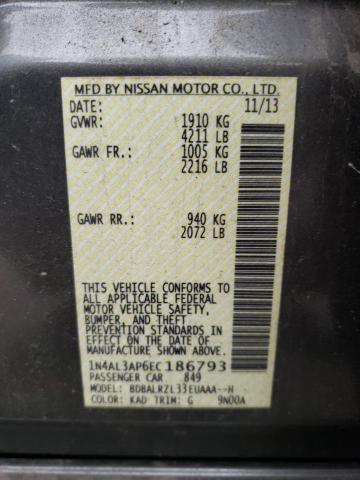 Photo 10 from auction – 2014 NISSAN ALTIMA 2.5 with VIN 1N4AL3AP6EC186793