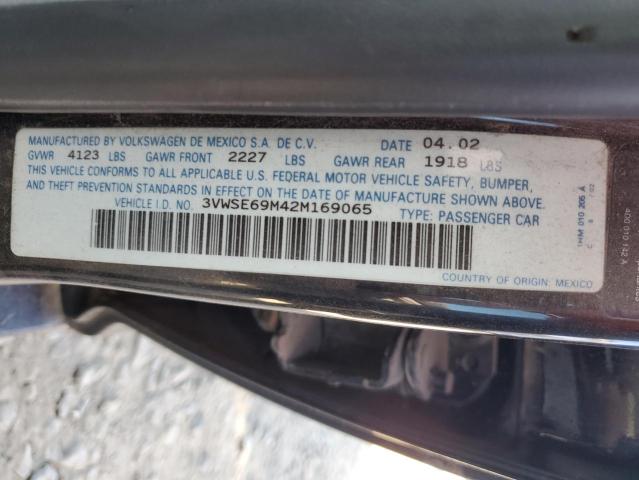Photo 10 from auction – 2002 VOLKSWAGEN JETTA GLS with VIN 3VWSE69M42M169065