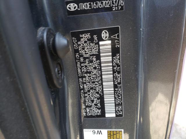 Photo 10 from auction – 2007 TOYOTA SCION TC with VIN JTKDE167670213776